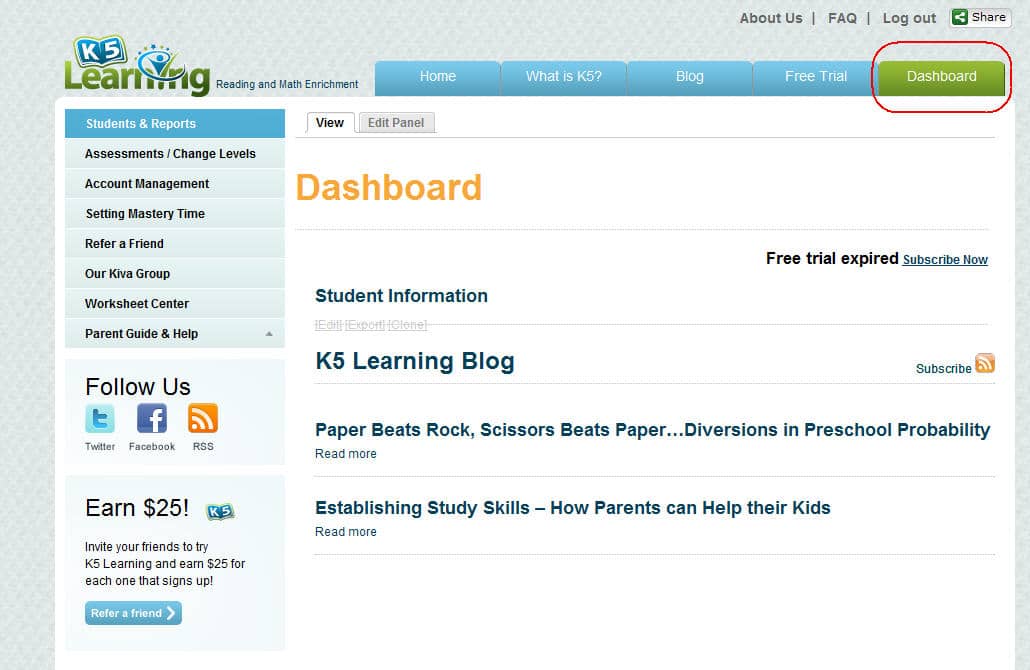 How To Request The K5 Learning Reading And Math Assessments | K5 Learning